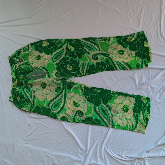 FARM Rio Leafy Green Trousers - Picture 1 of 5